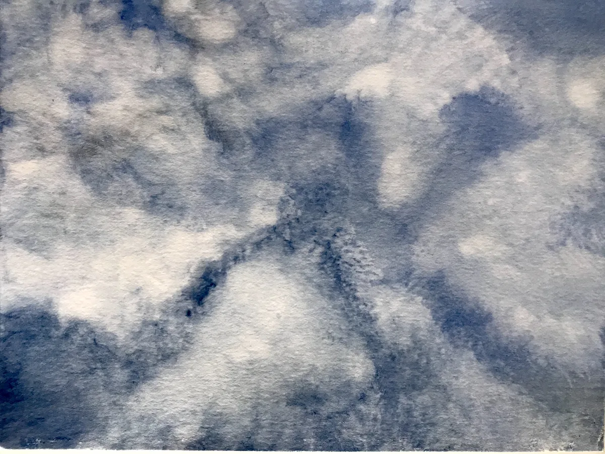 Lichtgebirge — Himmel und Wolken in Aquarell und Pastell von Ruth Seifert